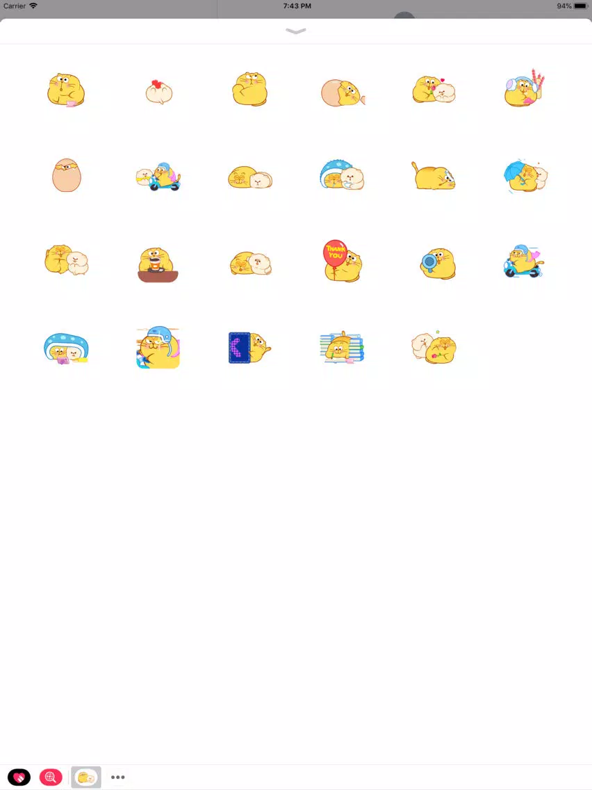 Fat Cat Freestyle Stickers iPad  Screenshots
