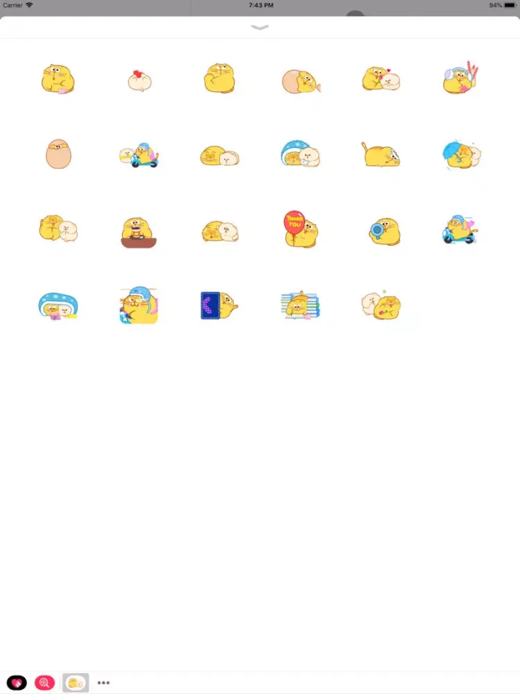Fat Cat Freestyle Stickers iPad 应用截图