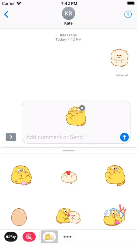 Fat Cat Freestyle Stickers应用截图