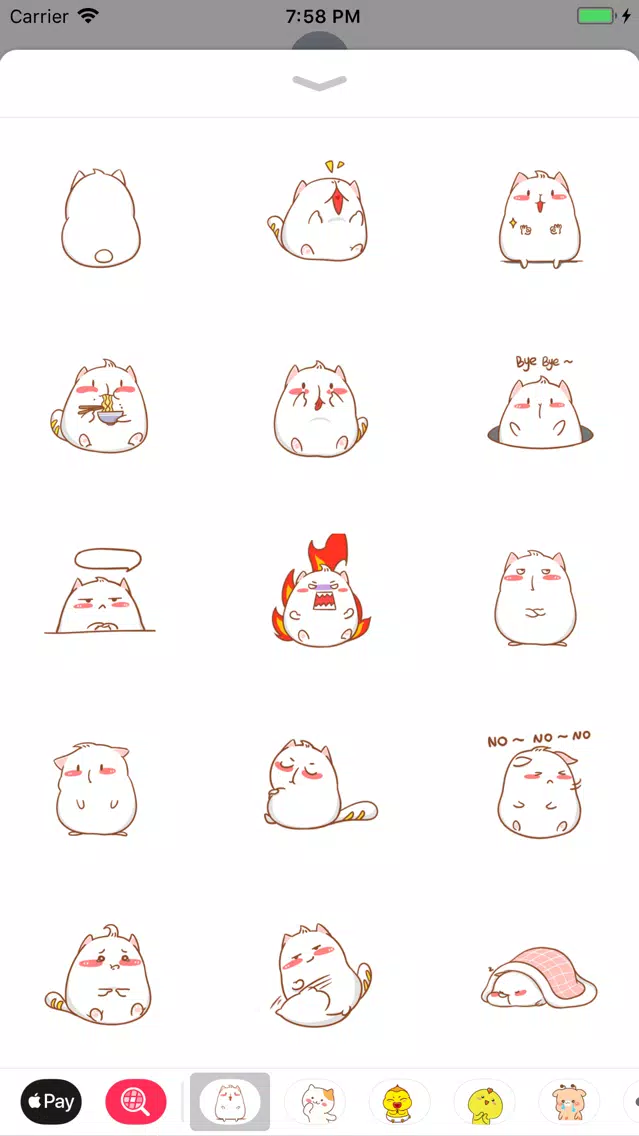 Fat Piggy Cute Stickers スクリーンショット