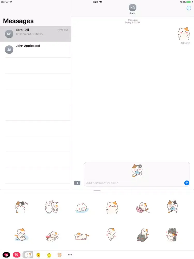 Captures d'écran de Kitty Tabby In Home Stickers iPad 