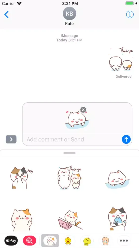Captures d'écran de Kitty Tabby In Home Stickers