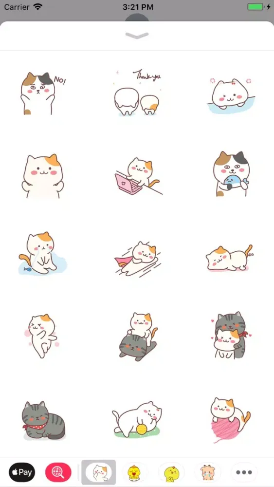 Captures d'écran de Kitty Tabby In Home Stickers