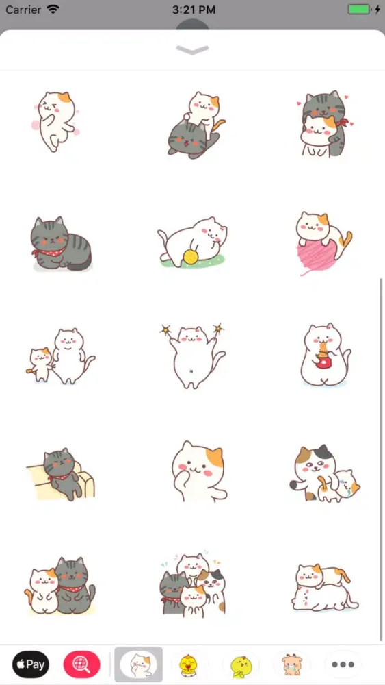 Captures d'écran de Kitty Tabby In Home Stickers