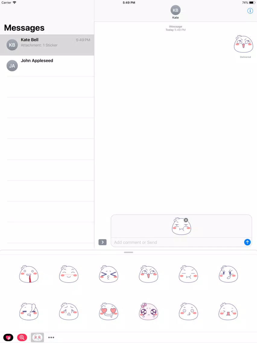 Emoticon Moving Emoji iPad  स्क्रीनशॉट