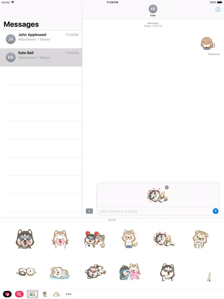 Tangkapan layar Puppy Dog So Cute iPad 