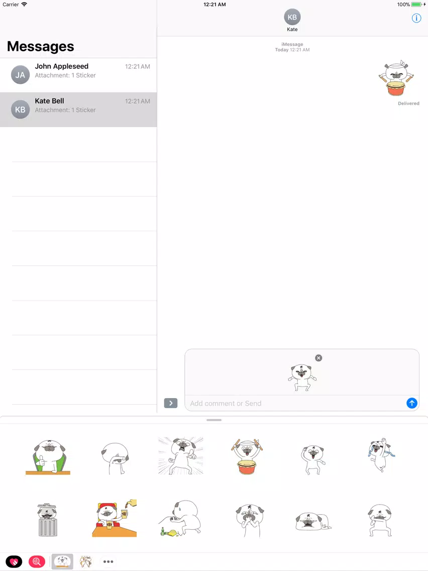ShihTzu Doggie Stickers iPad  Screenshots