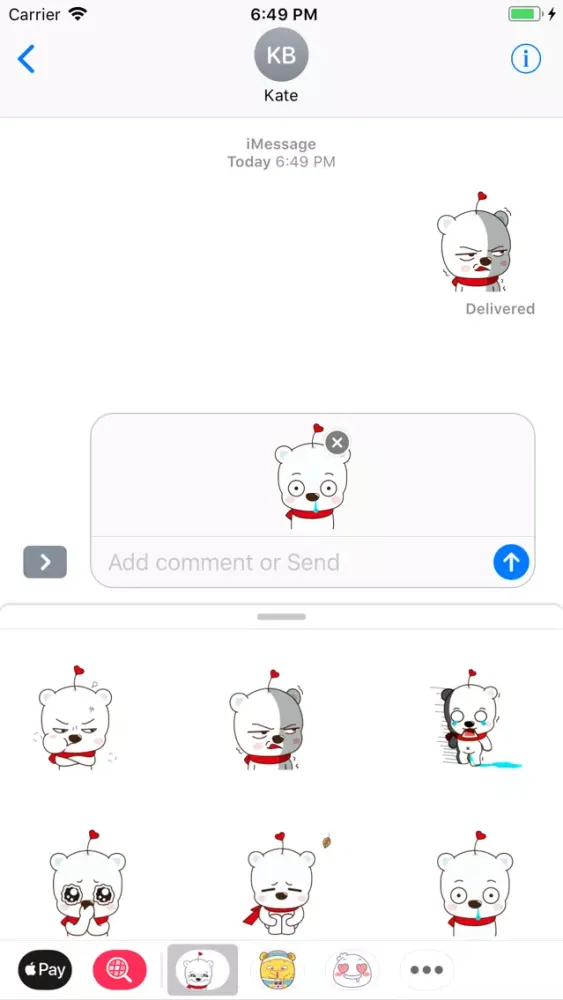 Скриншоты Stuffed Bear Stickers Pack