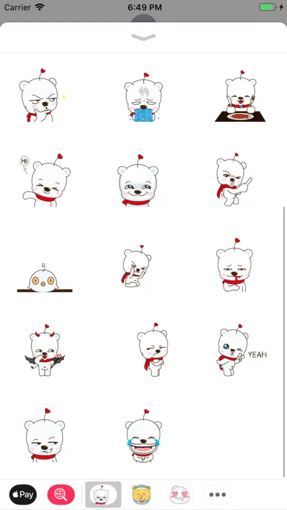 Скриншоты Stuffed Bear Stickers Pack