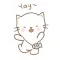White Kitty Moving Emoji