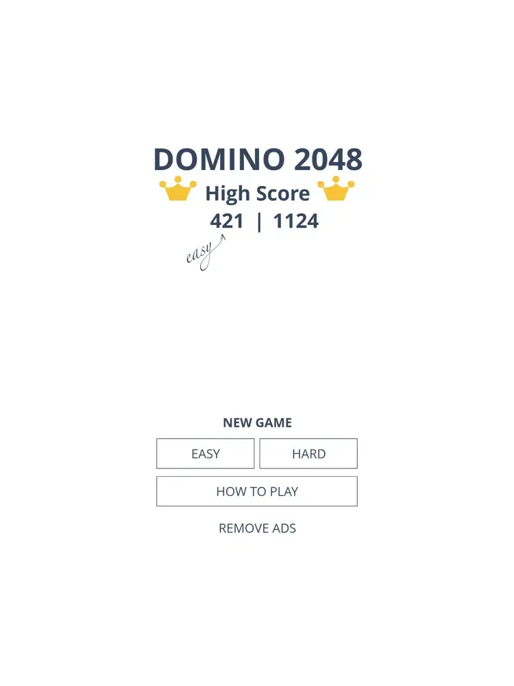 Tangkapan layar Domino 2048 iPad 
