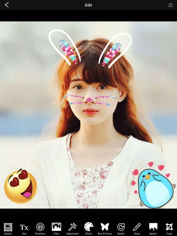 Captures d'écran de Camera Beauty 360 - Photo Editor, Update Stickers iPad 
