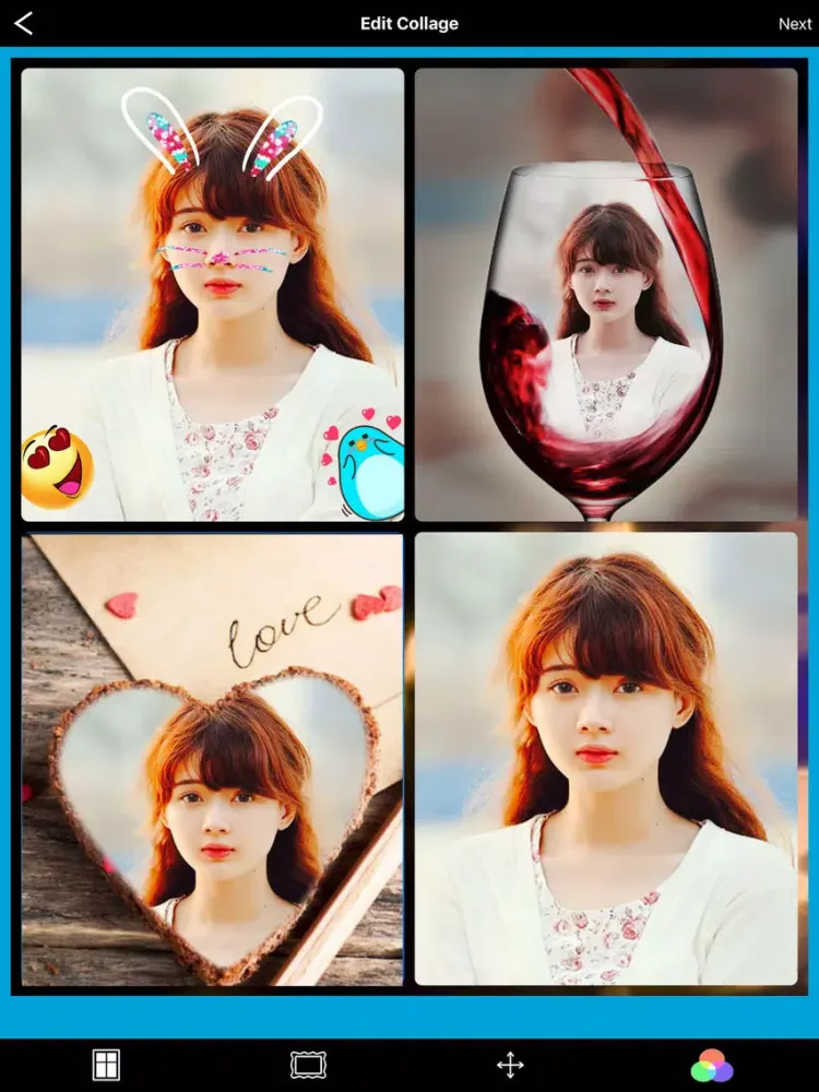 Captures d'écran de Camera Beauty 360 - Photo Editor, Update Stickers iPad 