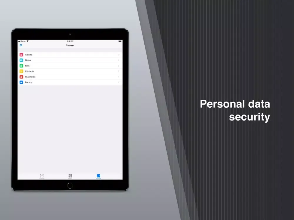 Tangkapan skrin SyScan - report & protection iPad 