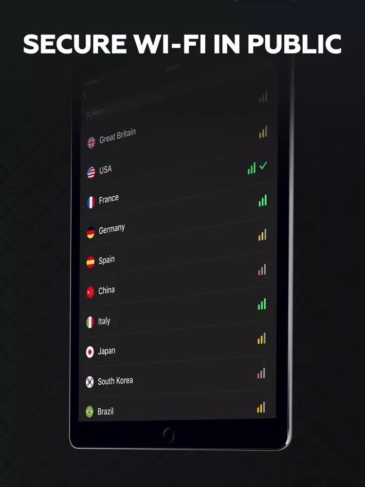 XProtection: secure connection iPad  Ekran Görüntüleri