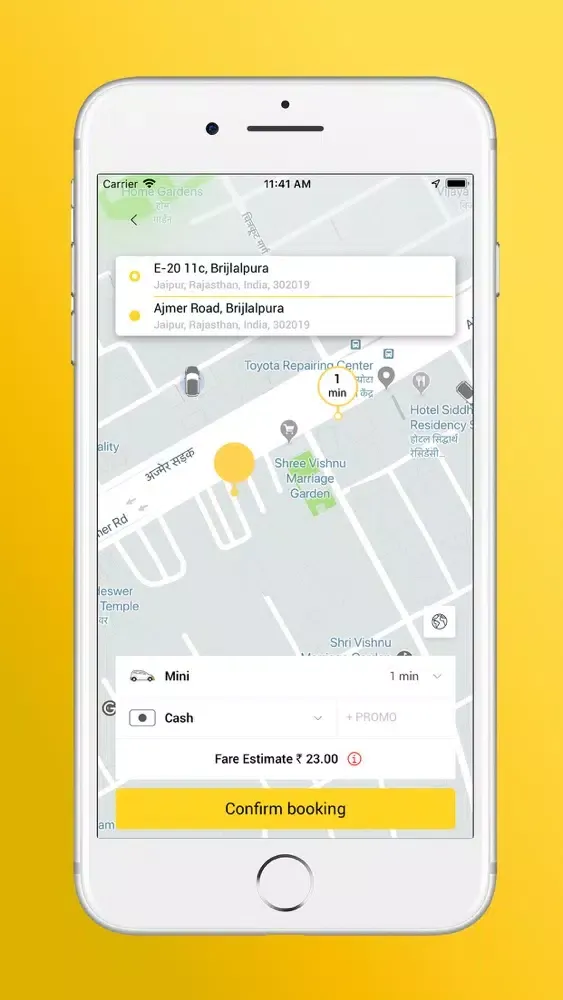 Скриншоты 9 Cabs Customer
