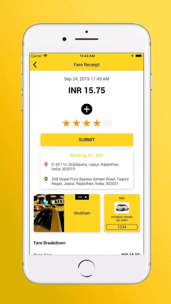 Скриншоты 9 Cabs Customer