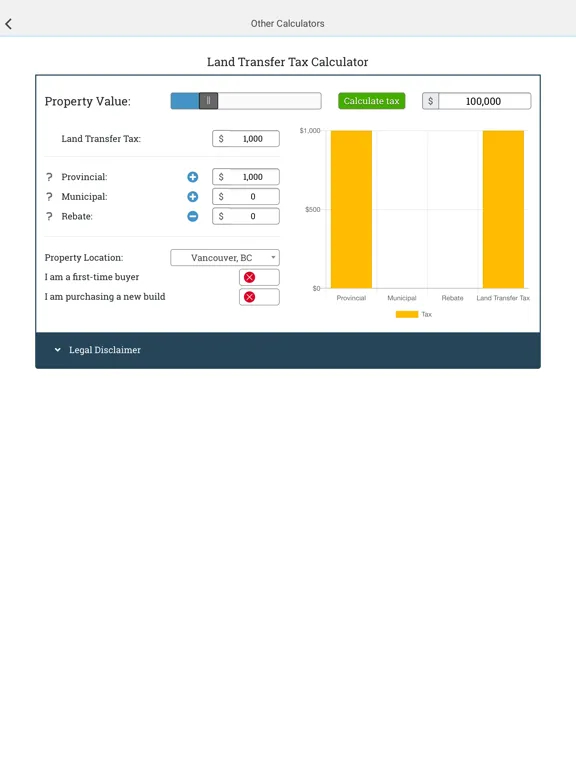 Скриншоты Mortgage Calculator Canada App iPad 