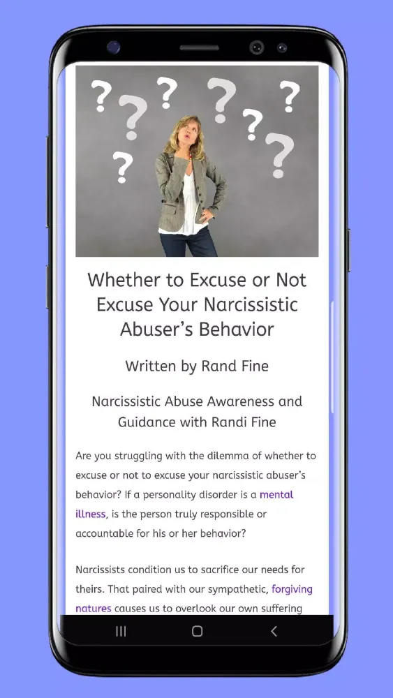 Tangkapan skrin Narcissistic Abuse Awareness