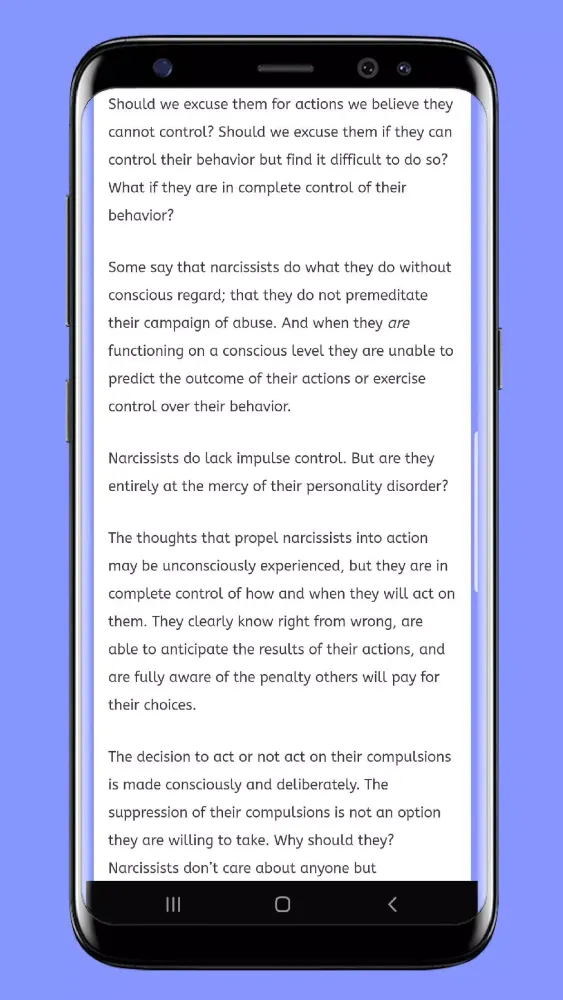 Tangkapan skrin Narcissistic Abuse Awareness