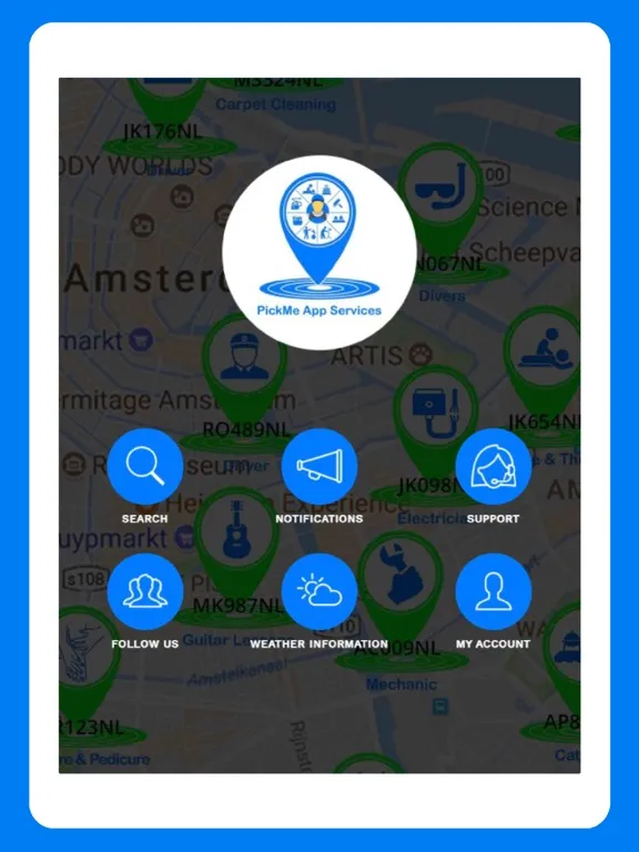 PickMeApp Services Light iPad  স্ক্রিনশট