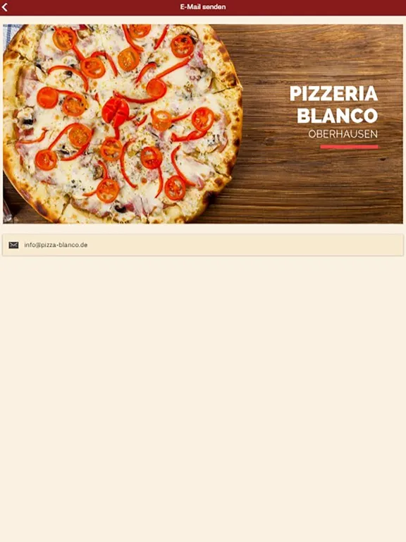 Pizzeria Blanco Oberhausen iPad  Screenshots