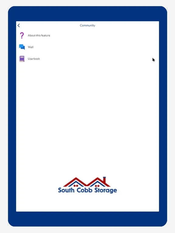 Capturas de tela do South Cobb Storage iPad 