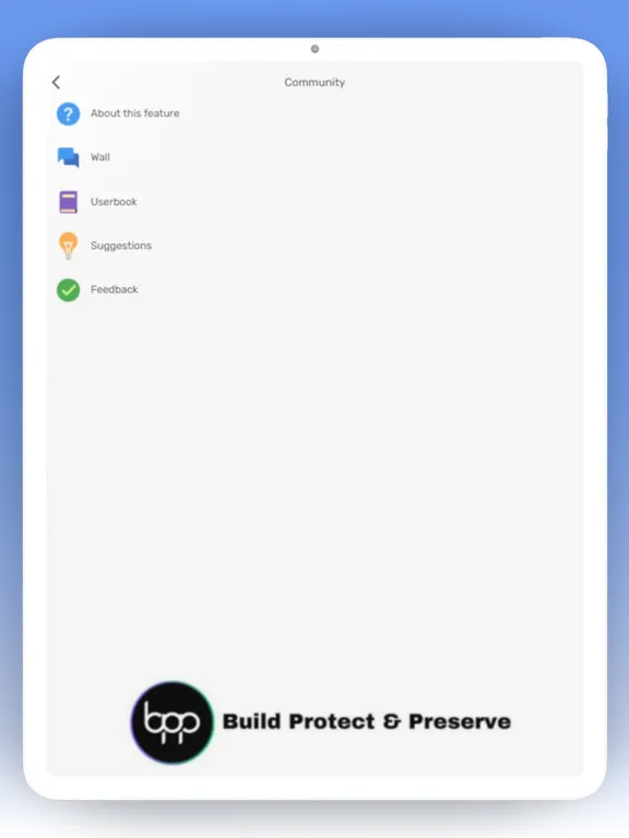 Ảnh chụp màn hình của Team BPP iPad 