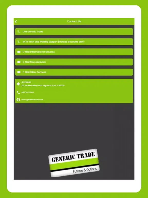 Generic Trader iPad  스크린샷