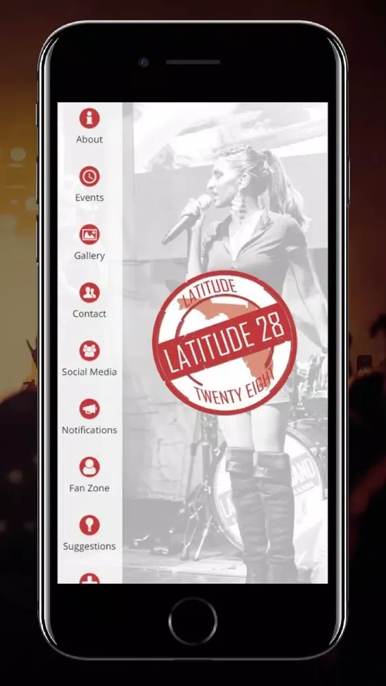 Captures d'écran de Latitude28 Band Phone App