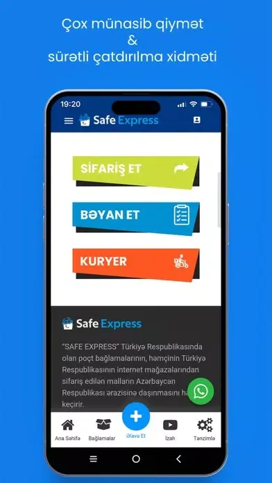 Tangkapan layar Safe Express