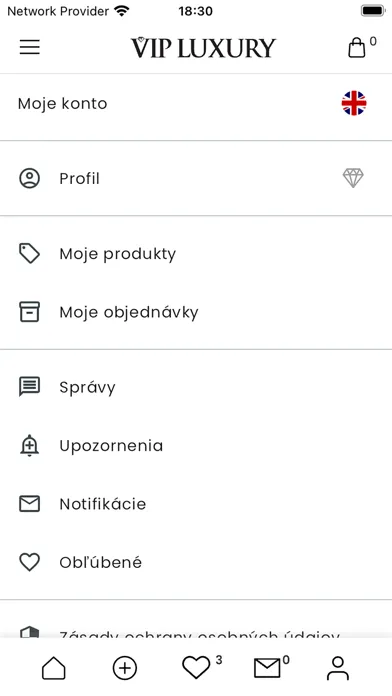 Zrzuty ekranu VIP LUXURY