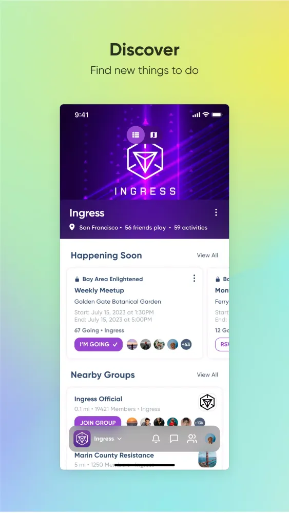 ภาพหน้าจอของ Niantic Campfire