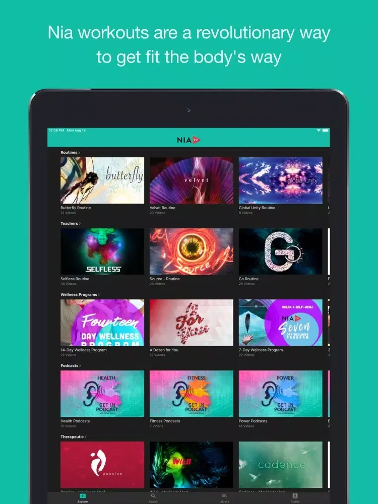 NiaTV Members iPad  سکرین شاٹس