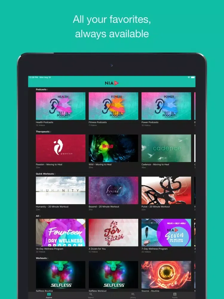 NiaTV Members iPad  سکرین شاٹس