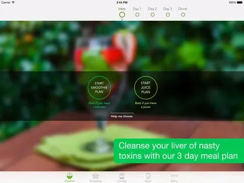 3 Day Cleanse - High Raw Food Meal Plan iPad  Screenshots