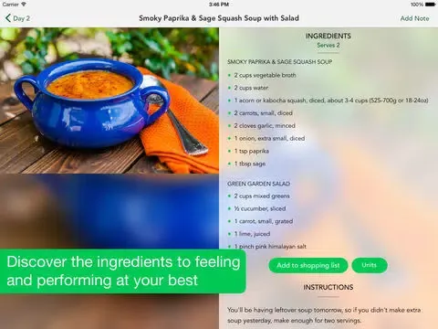 3 Day Cleanse - High Raw Food Meal Plan iPad  Screenshots