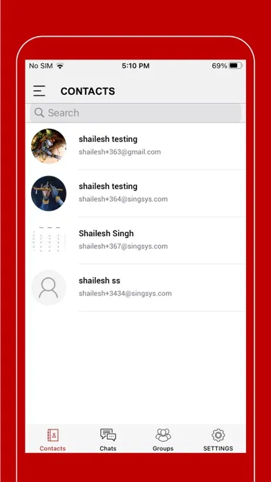 NIC Secure Comm Screenshots