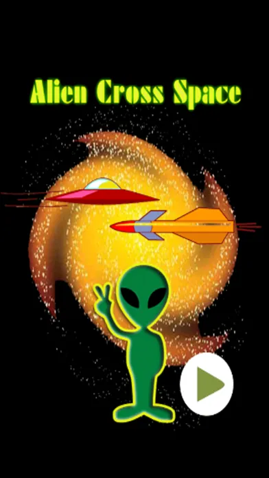 Tangkapan skrin Alien robots invaders run cross road in the space