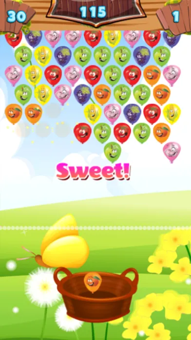 Zrzuty ekranu Fruit Bubble Balloon Shooter Connect Match