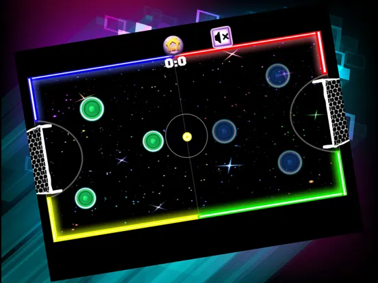 Capturas de pantalla de Neon Air Hockey Glow In The Dark Space Table Game iPad 