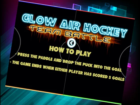 Capturas de pantalla de Neon Air Hockey Glow In The Dark Space Table Game iPad 