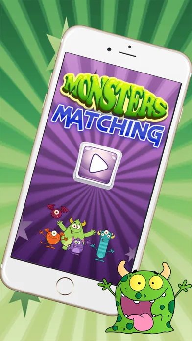 Finding Funny Monster In The Matching Cute Cartoon Pictures Puzzle Cards Game For Kids, Toddler And Preschool Screenshots