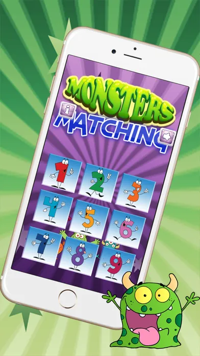 Finding Funny Monster In The Matching Cute Cartoon Pictures Puzzle Cards Game For Kids, Toddler And Preschool Screenshots