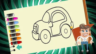 Captures d'écran de Kids vehicle Coloring In Pictures Book Set For Me
