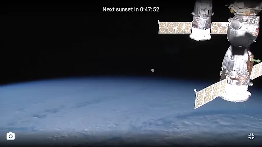 Ảnh chụp màn hình của ISS Live Now: View Earth Live