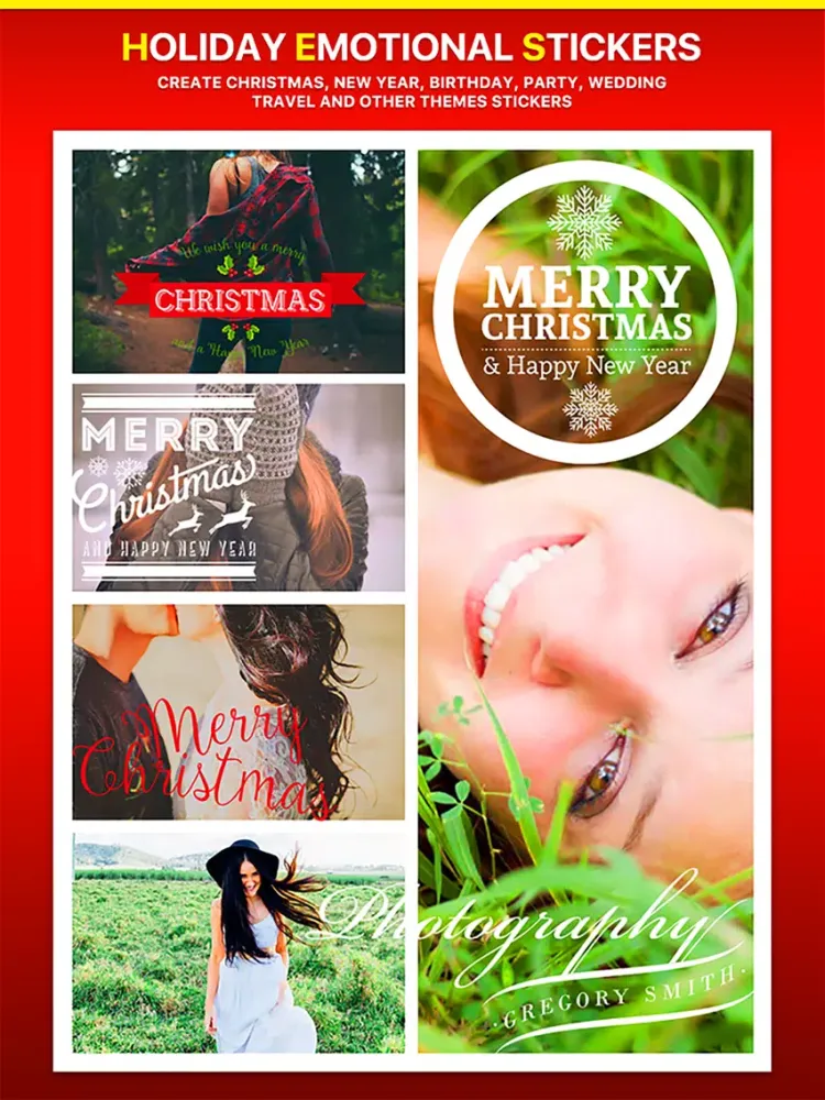 Captures d'écran de Typography - Thanksgiving, Christmas, New Year iPad 