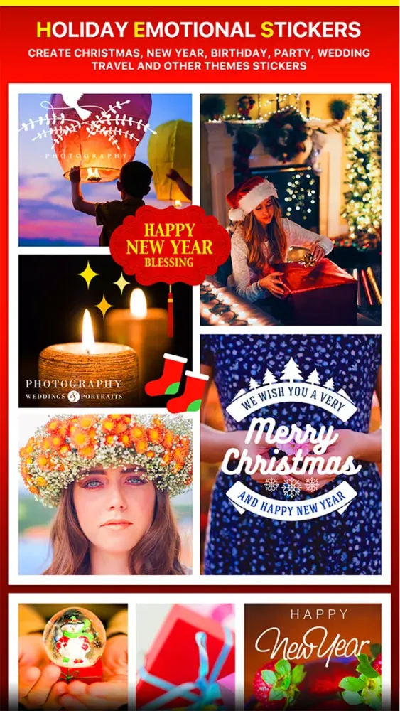 Captures d'écran de Typography - Thanksgiving, Christmas, New Year