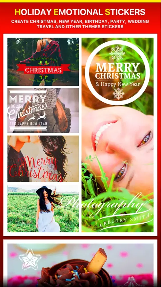 Captures d'écran de Typography - Thanksgiving, Christmas, New Year