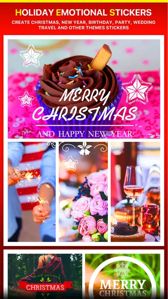 Captures d'écran de Typography - Thanksgiving, Christmas, New Year